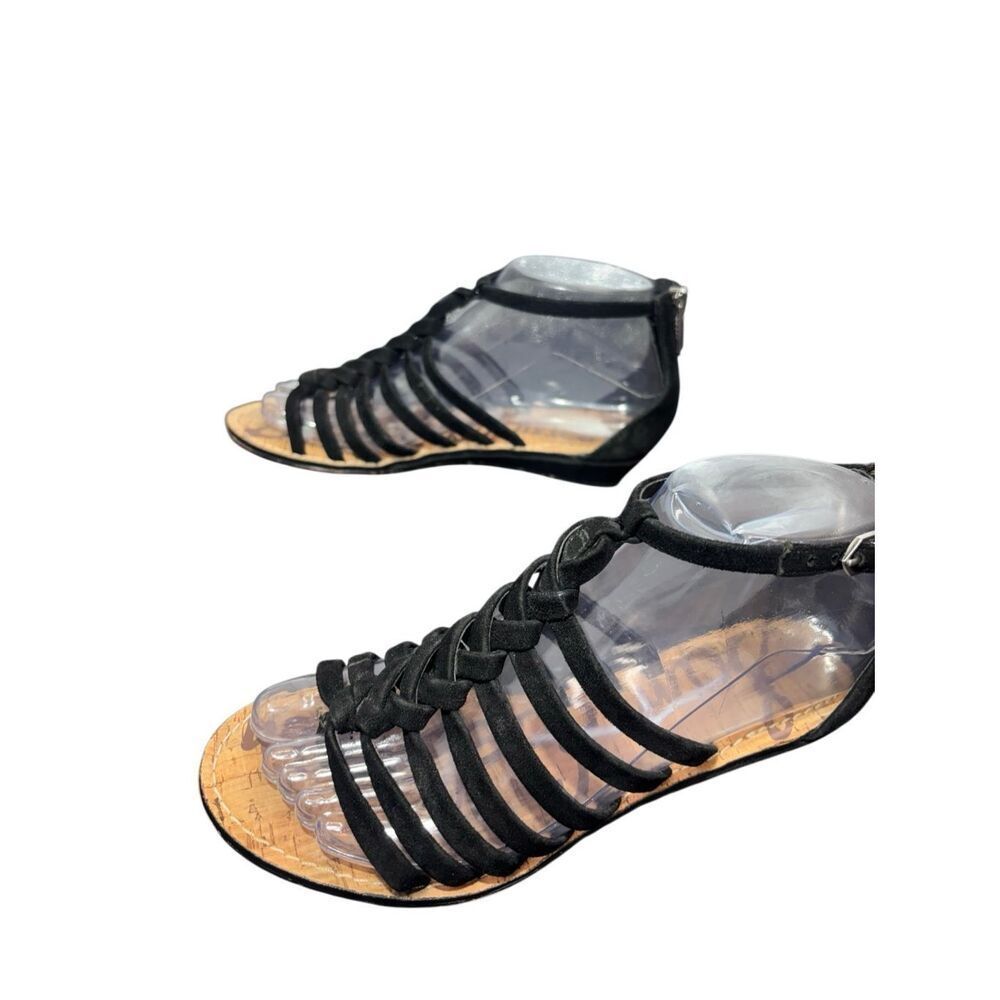 Sam Edelman Dakota Black Gladiator Sandals Women’s Size 9M